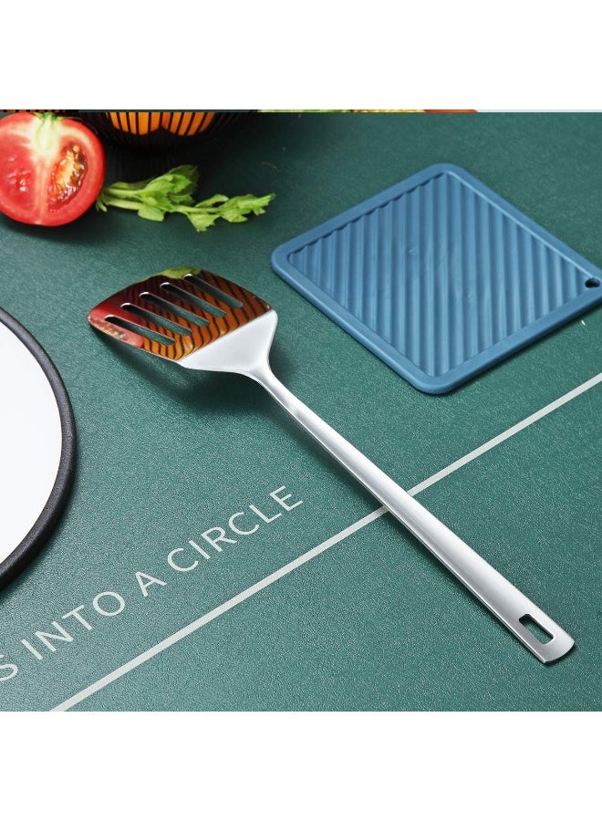Stainless Steel Spatulas, Slotted Turner, Metal Spatulas Turner For Cooking, Kitchen Spatulas For Nonstick Cookware, Barbecue Spatulas, Dishwasher Safe, Easy to Clean - Image 4